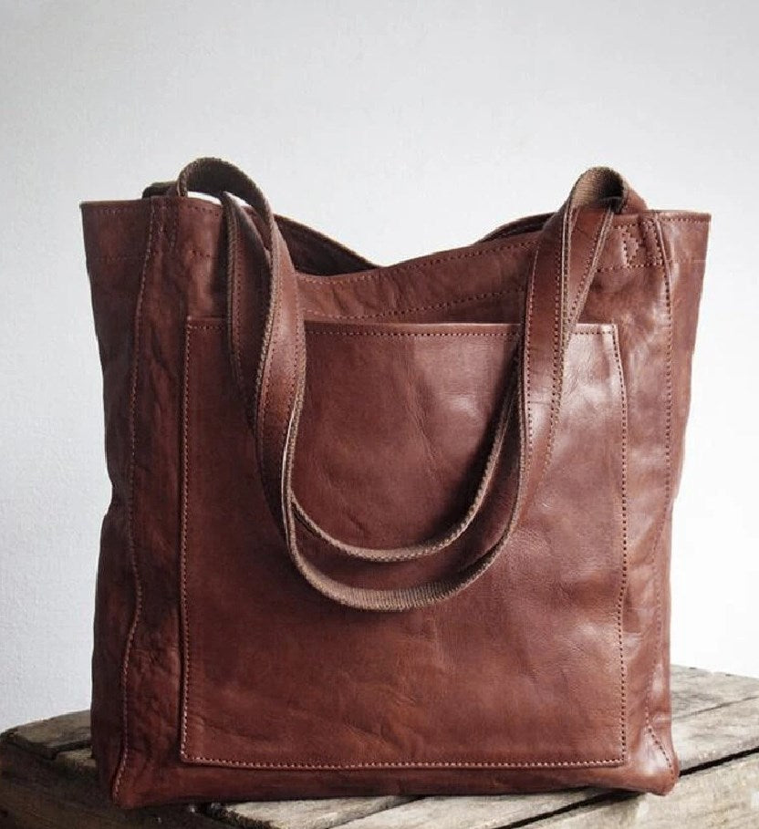 Pamela | Sac cabas classique élégant en cuir