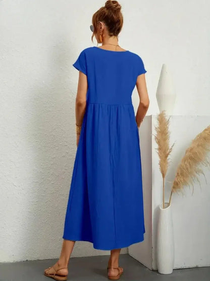 Celine | Robe midi à poches