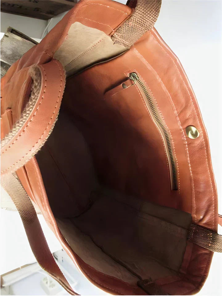 Pamela | Sac cabas classique élégant en cuir