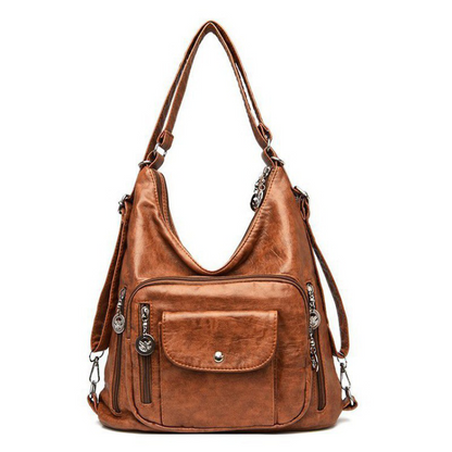 Sac à bandoulière convertible à multiples poches pour femme