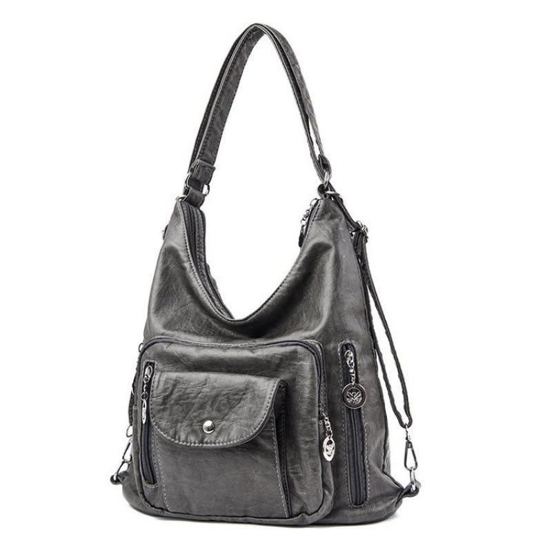 Sac à bandoulière convertible à multiples poches pour femme
