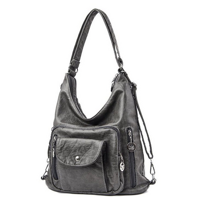 Sac à bandoulière convertible à multiples poches pour femme