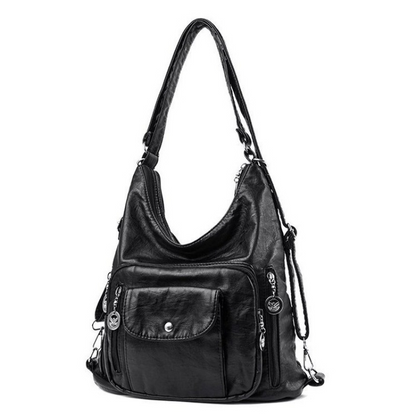 Sac à bandoulière convertible à multiples poches pour femme